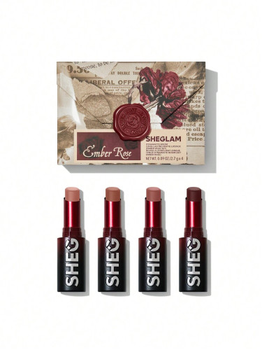 پک رژلب جامد امبر رز شیگلم Dynamatte Boom Long-Lasting Matte Lipstick (Ember Rose Set)) ضمانت اصالت و سلامت فیزیکی کالا