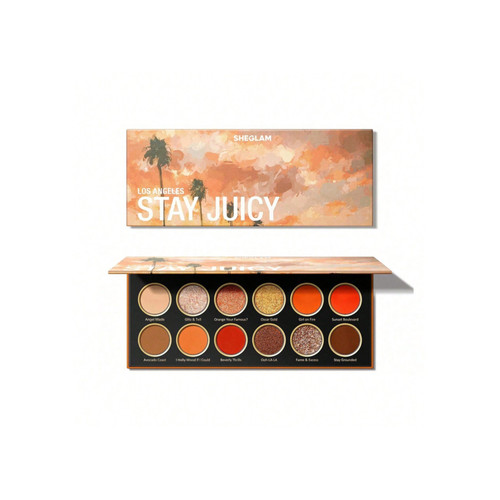 پالت سایه چشم 12 رنگ شیگلم (Stay Juicy, La Palette sheglam)