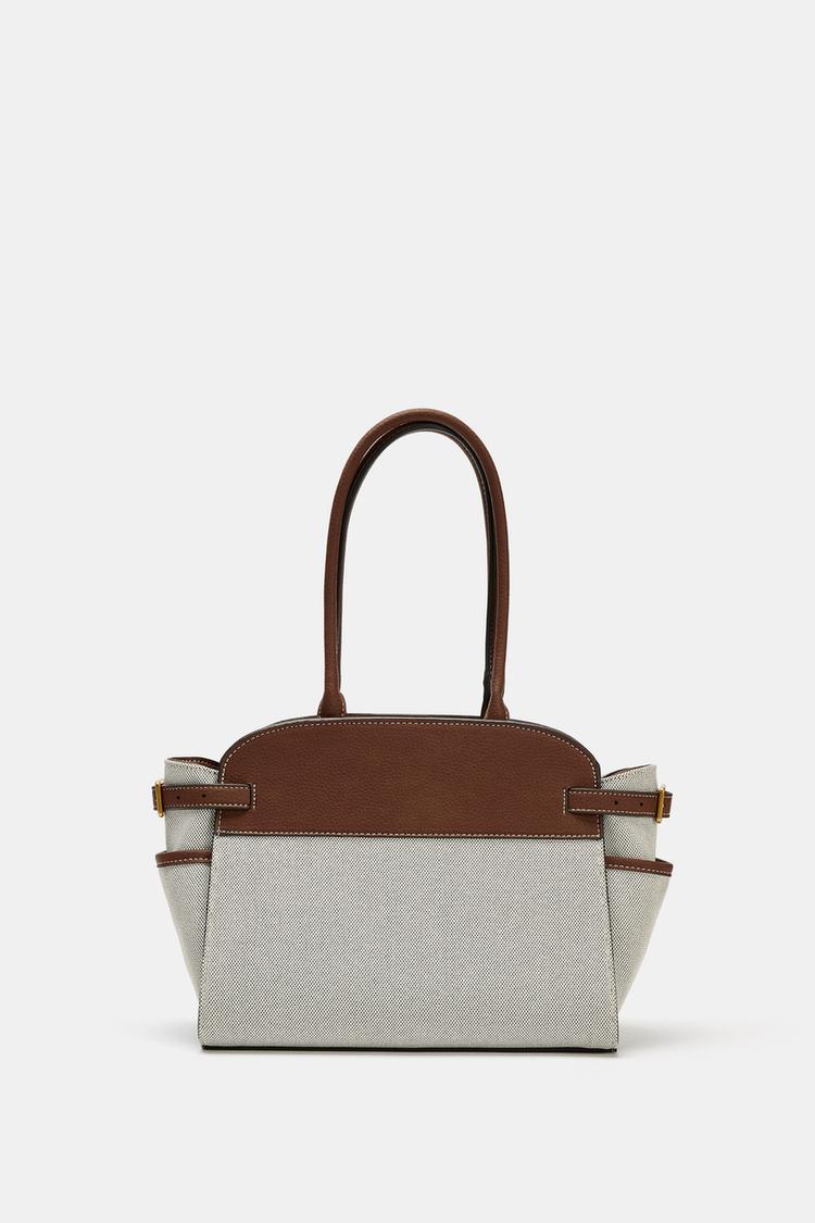 کیف زنانه زارا اورجینال CITY BAG WITH BUCKLES
