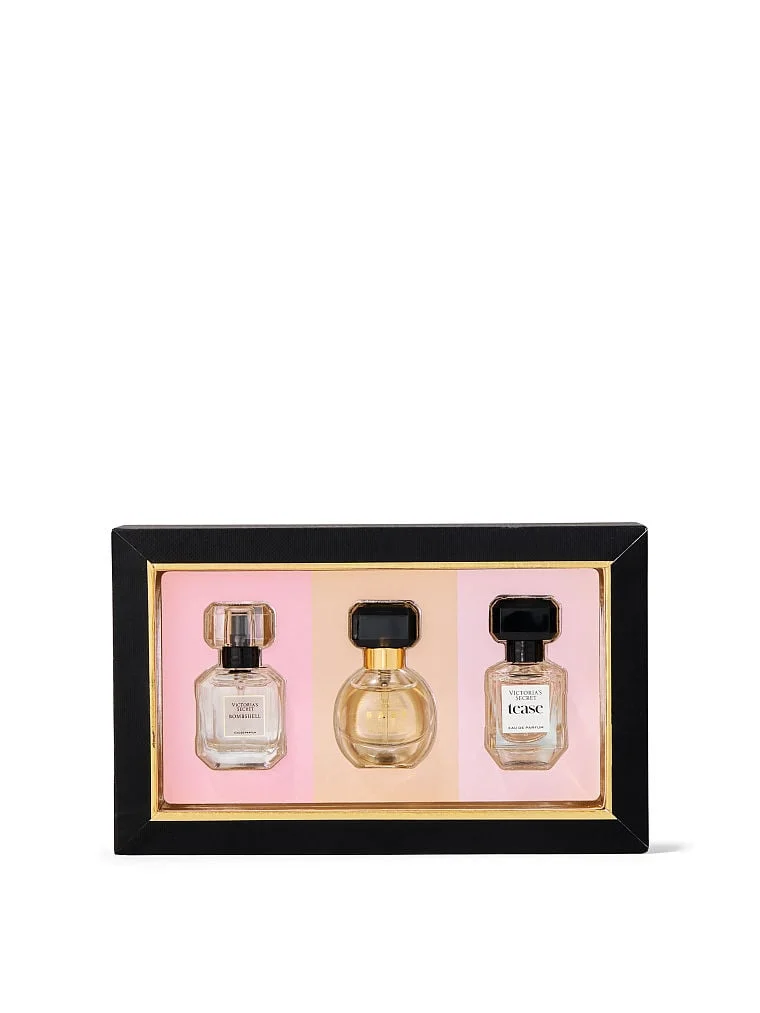 گیفت      v i c t o r i a ’ s  S e c r e t مدل Deluxe mini Fragrance Trio